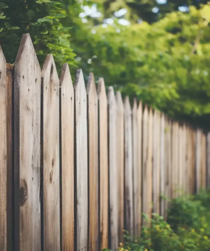 Wooden fence during the daytime